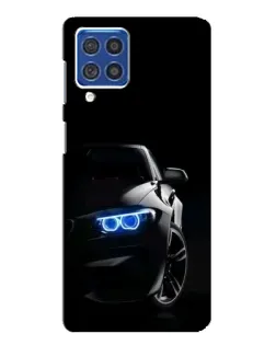 Чехол для Samsung Galaxy F62 с картинкой «BMW — ночной взгляд»