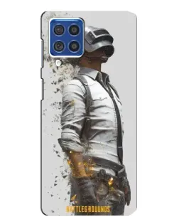 Чехол для Samsung Galaxy F62 с картинкой «PUBG — боец в пыли»