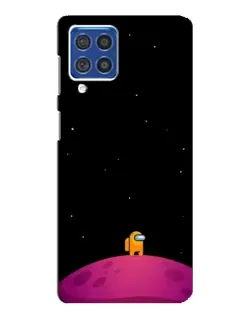 Чехол для Samsung Galaxy F62 с картинкой «Одинокий герой на планете» Чехол для Samsung Galaxy F62 с картинкой «Одинокий герой на планете»