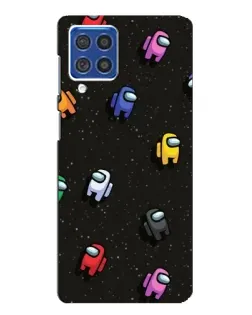 Чехол для Samsung Galaxy F62 с картинкой «Космический паттерн Among Us» Чехол для Samsung Galaxy F62 с картинкой «Космический паттерн Among Us»