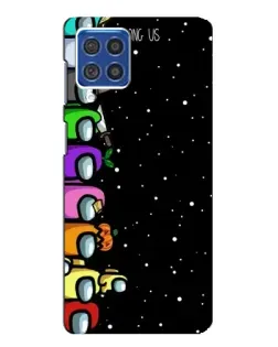 Чехол для Samsung Galaxy F62 с картинкой «Команда Among Us»