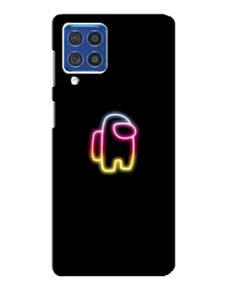 Чехол для Samsung Galaxy F62 с картинкой «Among Us градиент»