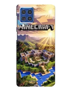 Чехол для Samsung Galaxy F62 с картинкой «Minecraft панорама»