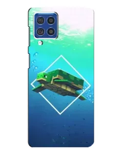 Чохол для Samsung Galaxy F62 з картинкою «Черепаха Minecraft»