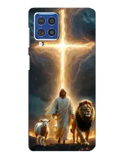 Чехол для Samsung Galaxy F62 с картинкой «Лев Иуды и Свет»
