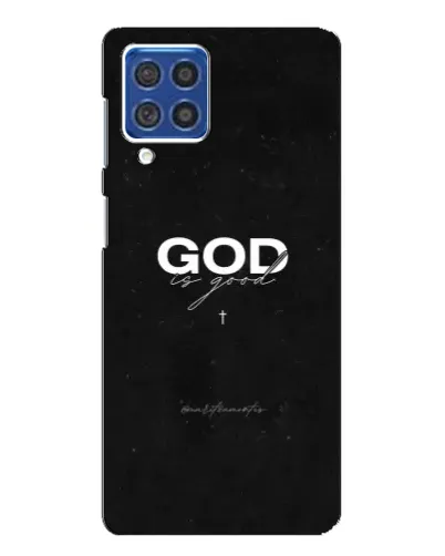 Чехол для Samsung Galaxy F62 с картинкой «GOD — Бог над всем» Чехол для Samsung Galaxy F62 с картинкой «GOD — Бог над всем»