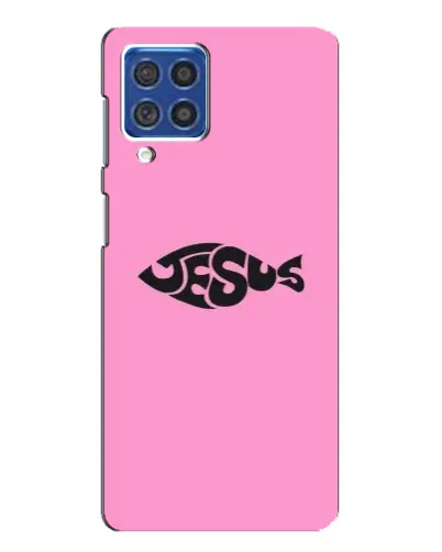 Чехол для Samsung Galaxy F62 с картинкой «Розовый символ Jesus» Чехол для Samsung Galaxy F62 с картинкой «Розовый символ Jesus»