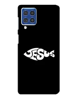 Чехол для Samsung Galaxy F62 с картинкой «Рыба Jesus»