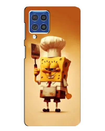 Чехол для Samsung Galaxy F62 с картинкой «Губка Боб повар»