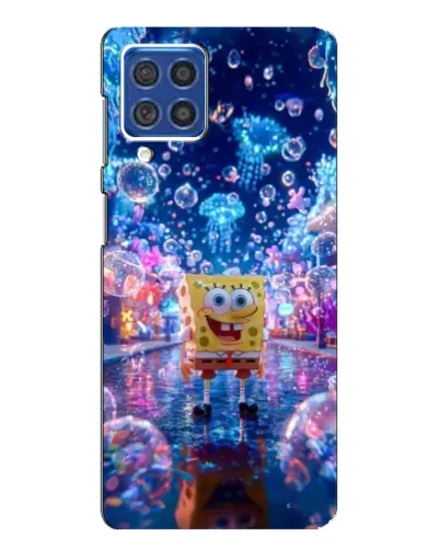 Чехол для Samsung Galaxy F62 с картинкой «Неоновый океан»