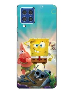 Чехол для Samsung Galaxy F62 с картинкой «Спанч Боб победитель»
