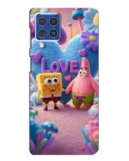 Чехол для Samsung Galaxy F62 с картинкой «Губка Боб Патрик»