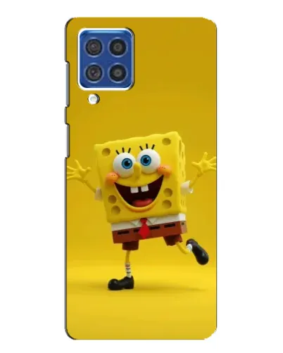 Чехол для Samsung Galaxy F62 с картинкой «Позитивный Губка Боб»
