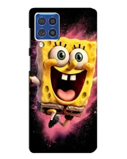 Чехол для Samsung Galaxy F62 с картинкой «Взрывной Спанч Боб»