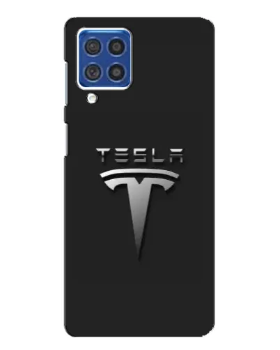 Чехол для Samsung Galaxy F62 с картинкой «Стальной логотип Tesla» Чехол для Samsung Galaxy F62 с картинкой «Стальной логотип Tesla»