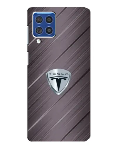 Чехол для Samsung Galaxy F62 с картинкой «Металлическая текстура Tesla» Чехол для Samsung Galaxy F62 с картинкой «Металлическая текстура Tesla»