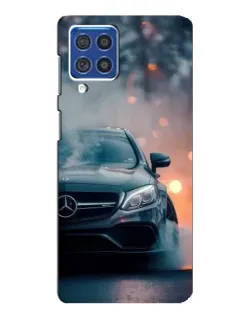 Чехол для Samsung Galaxy F62 с картинкой «Mercedes — ночной город» Чехол для Samsung Galaxy F62 с картинкой «Mercedes — ночной город»