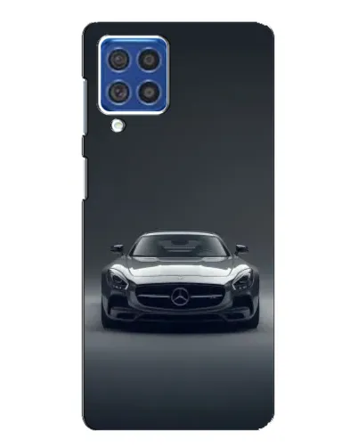 Чехол для Samsung Galaxy F62 с картинкой «Mercedes на черном»
