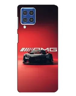 Чехол для Samsung Galaxy F62 с картинкой «Mercedes AMG — красная линия»