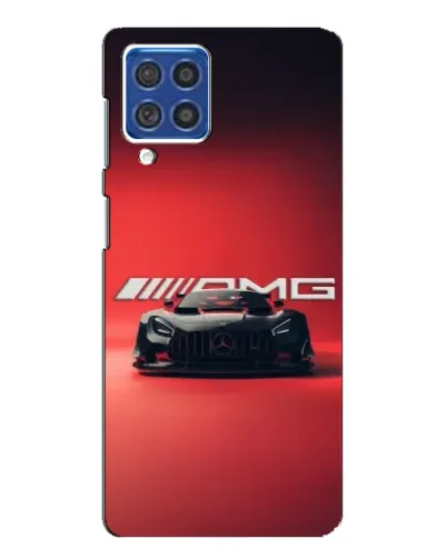 Чехол для Samsung Galaxy F62 с картинкой «Mercedes AMG — красная линия»