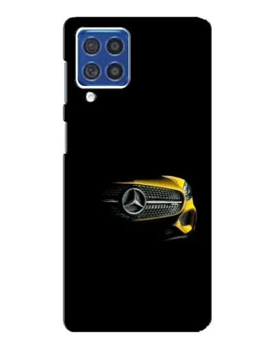 Чехол для Samsung Galaxy F62 с картинкой «Mercedes — ретро стиль»