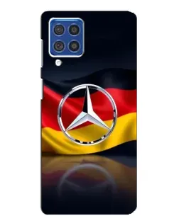 Чехол для Samsung Galaxy F62 с картинкой «Mercedes — флаг Германии»