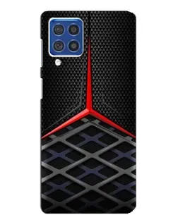 Чехол для Samsung Galaxy F62 с картинкой «Mercedes Carbon Grid»
