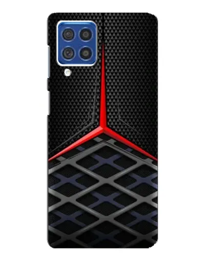 Чехол для Samsung Galaxy F62 с картинкой «Mercedes Carbon Grid»
