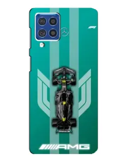 Чехол для Samsung Galaxy F62 с картинкой «Mercedes AMG Petronas»
