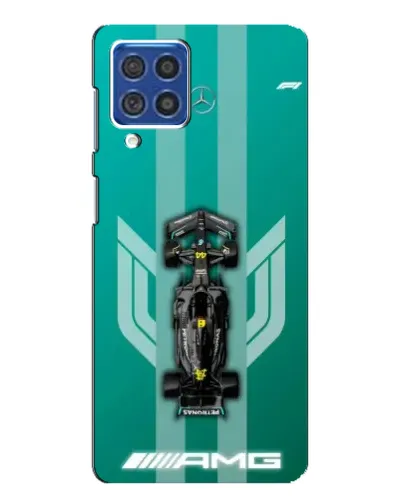 Чехол для Samsung Galaxy F62 с картинкой «Mercedes AMG Petronas»