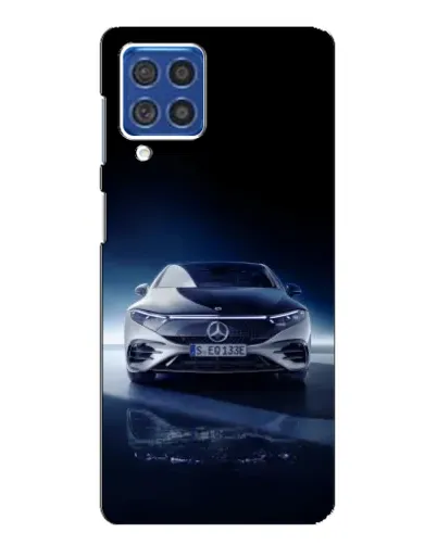 Чехол для Samsung Galaxy F62 с картинкой «Ночной Mercedes EQ»