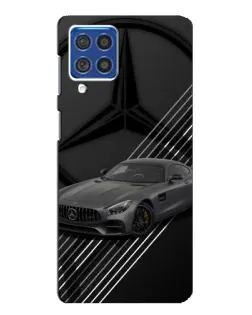 Чехол для Samsung Galaxy F62 с картинкой «Mercedes AMG — графика»