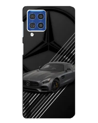 Чехол для Samsung Galaxy F62 с картинкой «Mercedes AMG — графика»