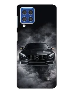 Чехол для Samsung Galaxy F62 с картинкой «Mercedes в дыму»