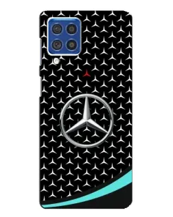 Чехол для Samsung Galaxy F62 с картинкой «Mercedes — бирюзовый акцент»