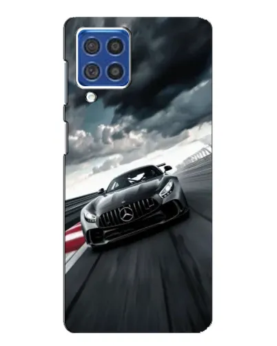 Чехол для Samsung Galaxy F62 с картинкой «Гоночный Mercedes AMG»