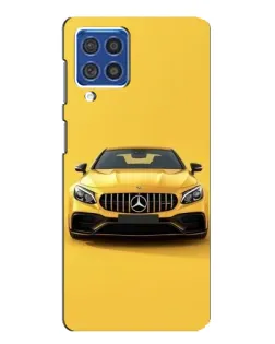 Чехол для Samsung Galaxy F62 с картинкой «Желтый Mercedes GT»