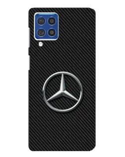 Чехол для Samsung Galaxy F62 с картинкой «Карбоновый Mercedes стиль»