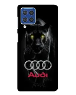 Чехол для Samsung Galaxy F62 с картинкой «Пантера и Audi»
