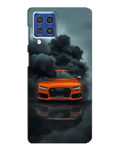 Чехол для Samsung Galaxy F62 с картинкой «Audi в облаках дыма» Чехол для Samsung Galaxy F62 с картинкой «Audi в облаках дыма»