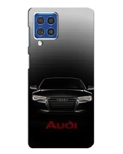 Чехол для Samsung Galaxy F62 с картинкой «Audi — градиентный контур»