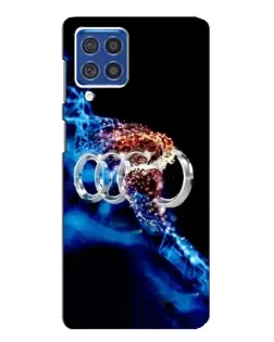 Чехол для Samsung Galaxy F62 с картинкой «Энергия лого Audi»