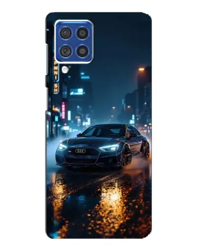 Чехол для Samsung Galaxy F62 с картинкой «Ночной город и Audi» Чехол для Samsung Galaxy F62 с картинкой «Ночной город и Audi»