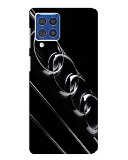 Чехол для Samsung Galaxy F62 с картинкой «Audi — абстрактные кольца»