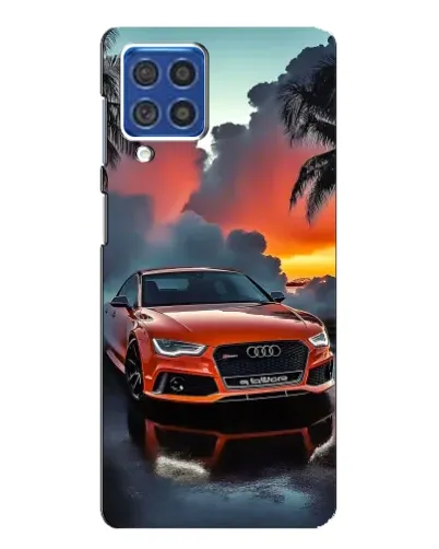 Чехол для Samsung Galaxy F62 с картинкой «Audi — закат» Чехол для Samsung Galaxy F62 с картинкой «Audi — закат»