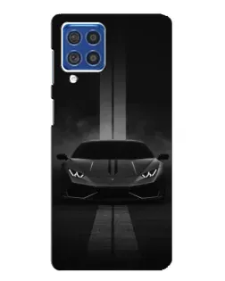 Чехол для Samsung Galaxy F62 с картинкой «Lamborghini симметрия дорог»