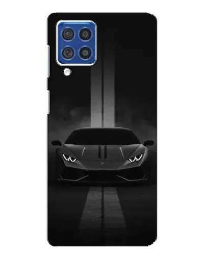 Чехол для Samsung Galaxy F62 с картинкой «Lamborghini симметрия дорог»