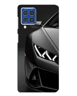 Чехол для Samsung Galaxy F62 с картинкой «Lamborghini фары детализация»