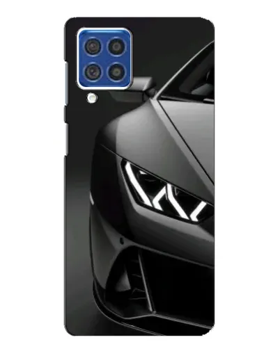 Чехол для Samsung Galaxy F62 с картинкой «Lamborghini фары детализация»