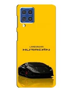Чехол для Samsung Galaxy F62 с картинкой «Lamborghini Huracan черный»
